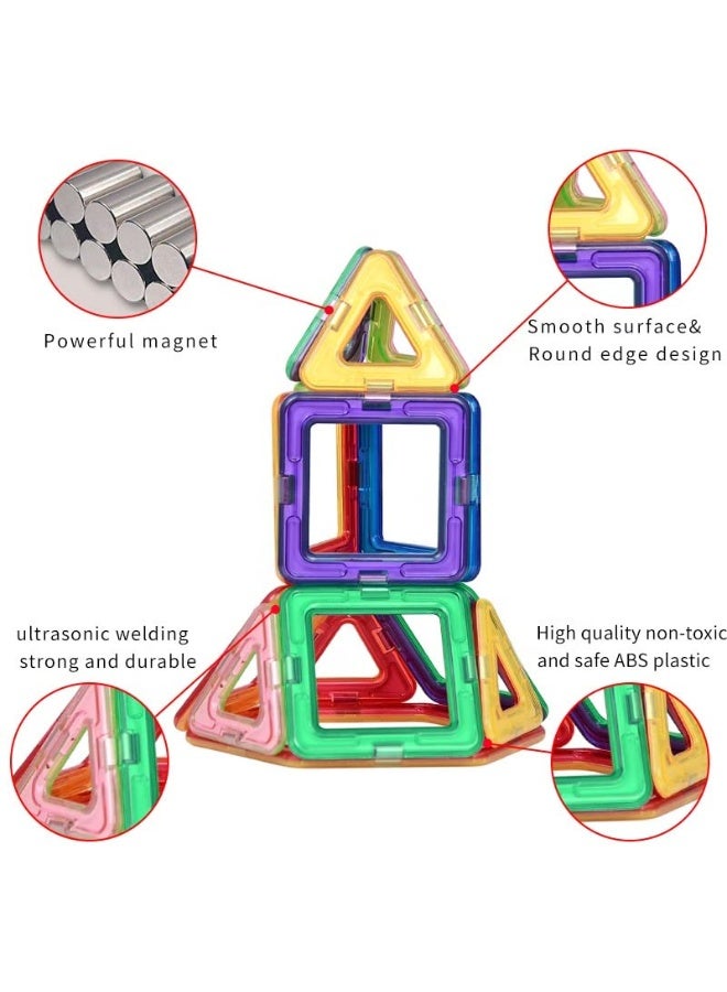 دايتويز 30 قطعة من بلاط البناء المغناطيسي، ألعاب مكعبات مغناطيسية، ألعاب ثلاثية الأبعاد، هدايا ألعاب بناء ما قبل المدرسة، ألعاب تعليمية وتدريبية متعددة الألوان، مجموعات مكعبات بناء مغناطيسية - Image 4